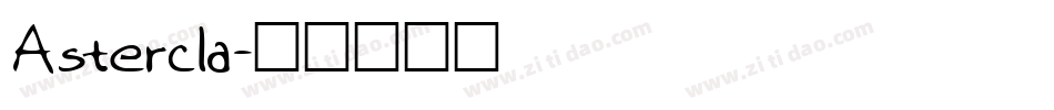 Astercla字体转换