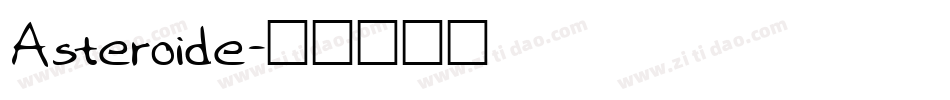 Asteroide字体转换