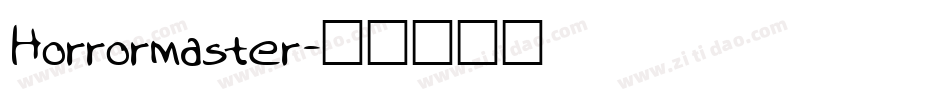 Horrormaster字体转换