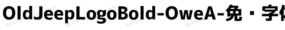 OldJeepLogoBold-OweA字体转换