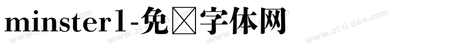 minster1字体转换
