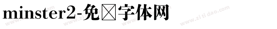 minster2字体转换
