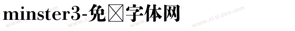 minster3字体转换