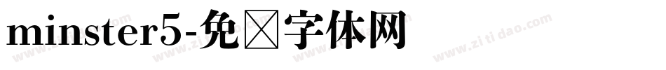 minster5字体转换