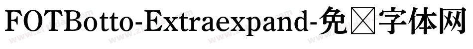 FOTBotto-Extraexpand字体转换