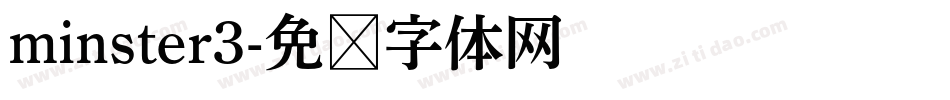 minster3字体转换