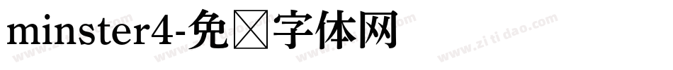 minster4字体转换