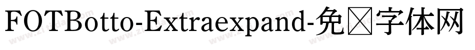 FOTBotto-Extraexpand字体转换