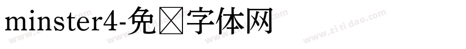 minster4字体转换