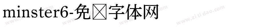 minster6字体转换