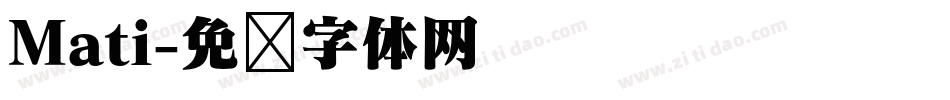Mati字体转换