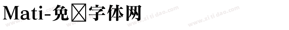 Mati字体转换