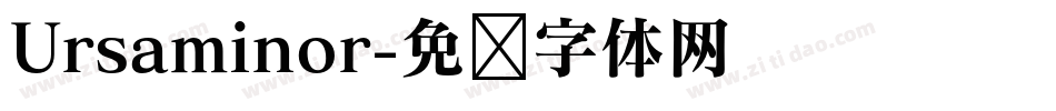 Ursaminor字体转换