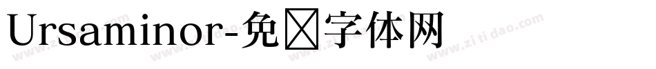 Ursaminor字体转换