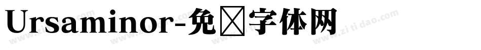 Ursaminor字体转换