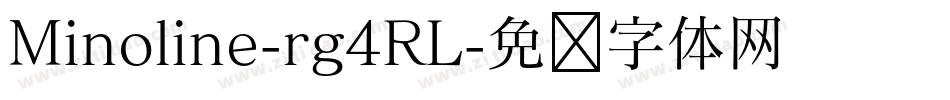 Minoline-rg4RL字体转换