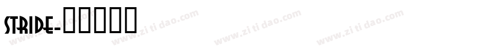 Stride字体转换