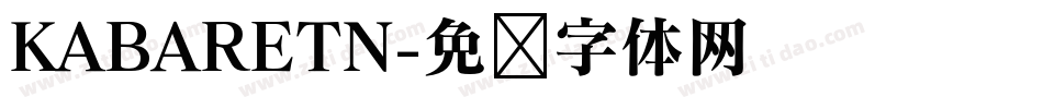 KABARETN字体转换