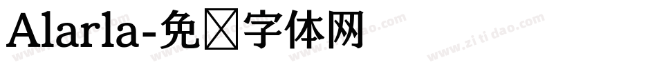 Alarla字体转换