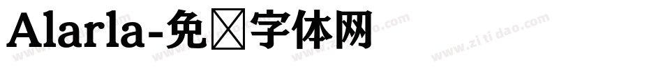 Alarla字体转换