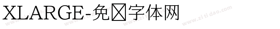 XLARGE字体转换