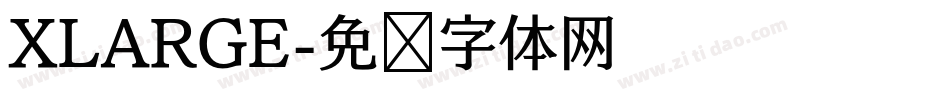 XLARGE字体转换