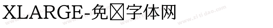 XLARGE字体转换