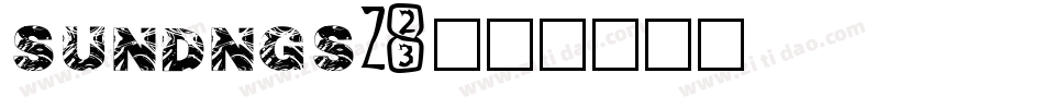 SUNDNGS2字体转换