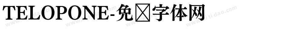 TELOPONE字体转换