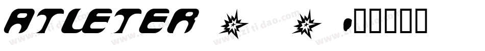 ATLETER_0字体转换