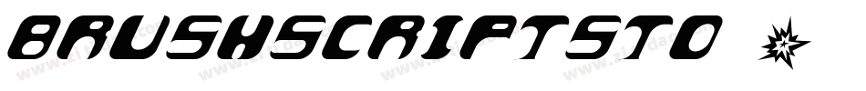 BRUSHSCRIPTSTD_0字体转换
