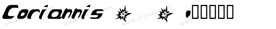 Coriannis_0字体转换