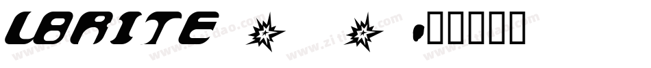 LBRITE_0字体转换