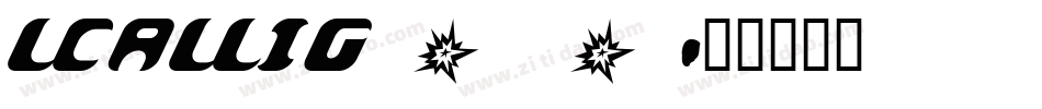 LCALLIG_0字体转换
