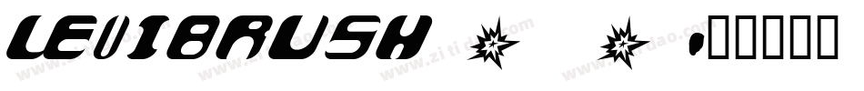 LEVIBRUSH_0字体转换