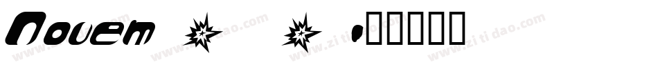 Novem_0字体转换