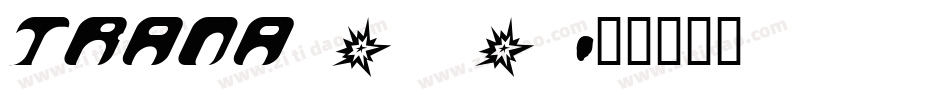 TRANA_0字体转换