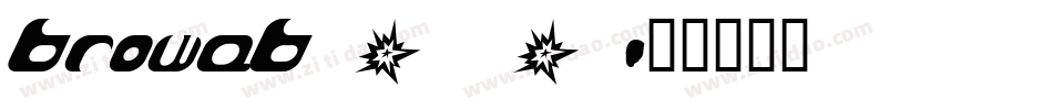 browab_0字体转换