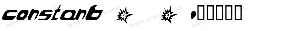 constanb_0字体转换