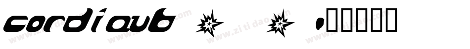cordiaub_0字体转换