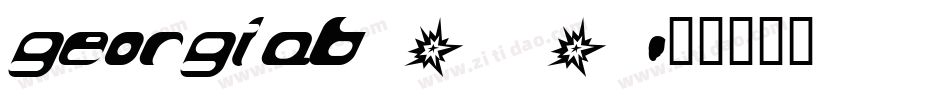 georgiab_0字体转换