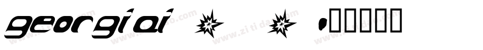 georgiai_0字体转换