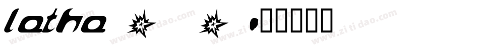 latha_0字体转换