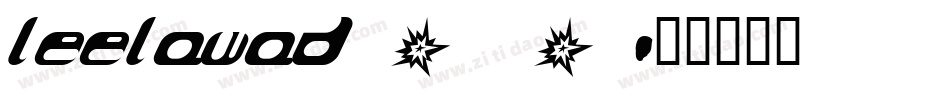 leelawad_0字体转换