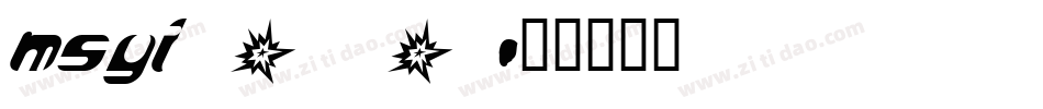 msyi_0字体转换