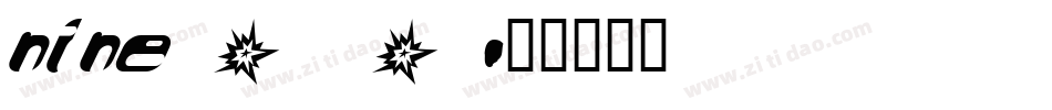 nine_0字体转换