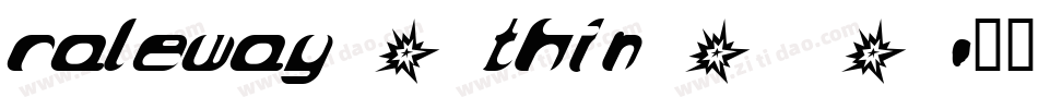raleway_thin_0字体转换