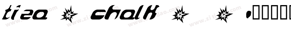 tiza_chalk_0字体转换