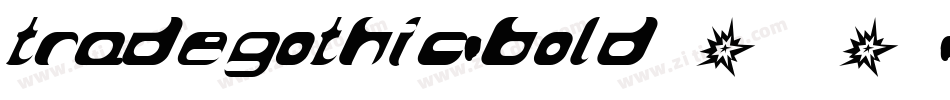 tradegothic-bold_0字体转换