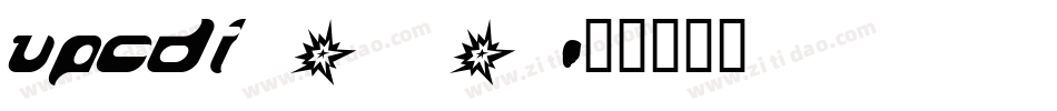 upcdi_0字体转换